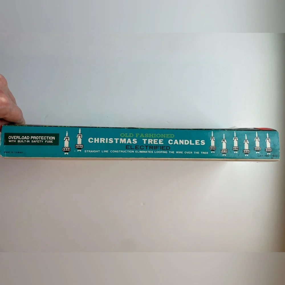 Vintage Beacon 10 light old fashioned Christmas tree candles electrified. New